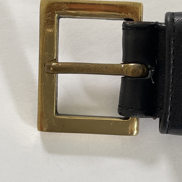 COACH glove leather belt with brass buckle - Picture 5 of 7